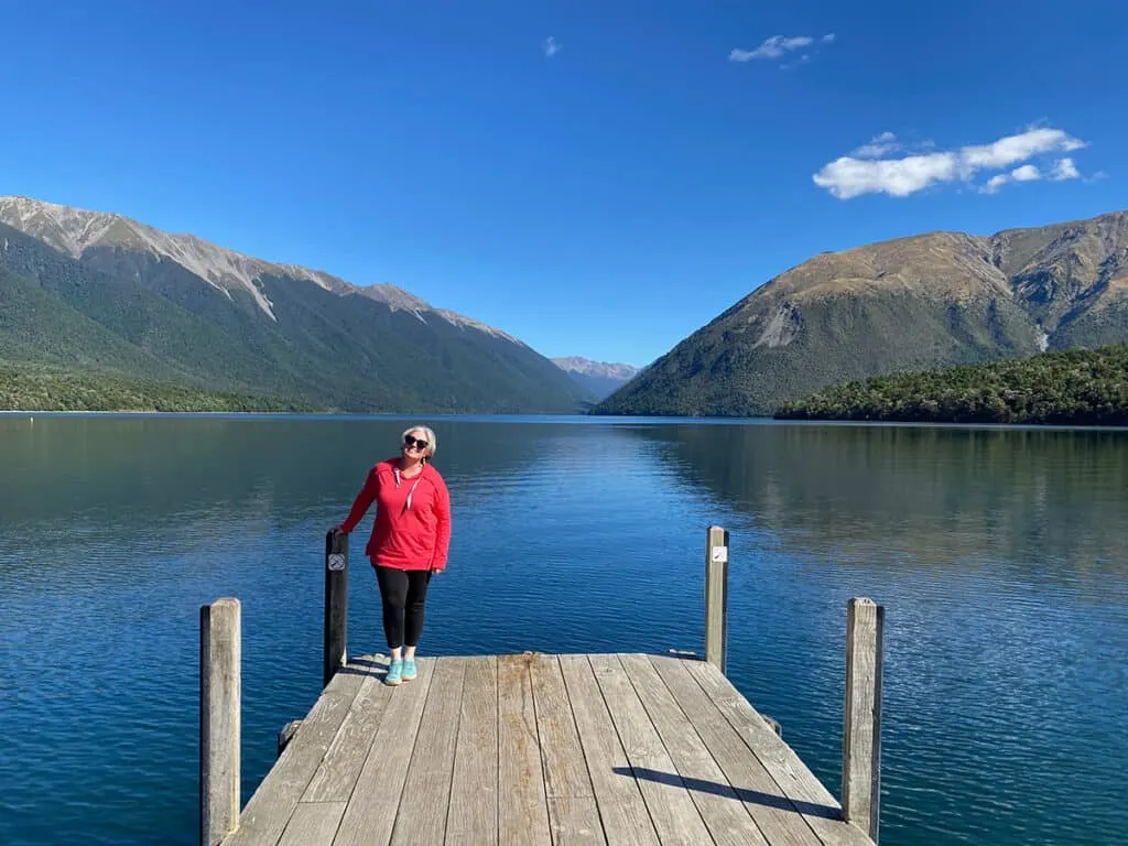 Megan at Lake Rotoiti