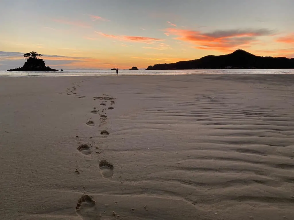 Footprints in the sand