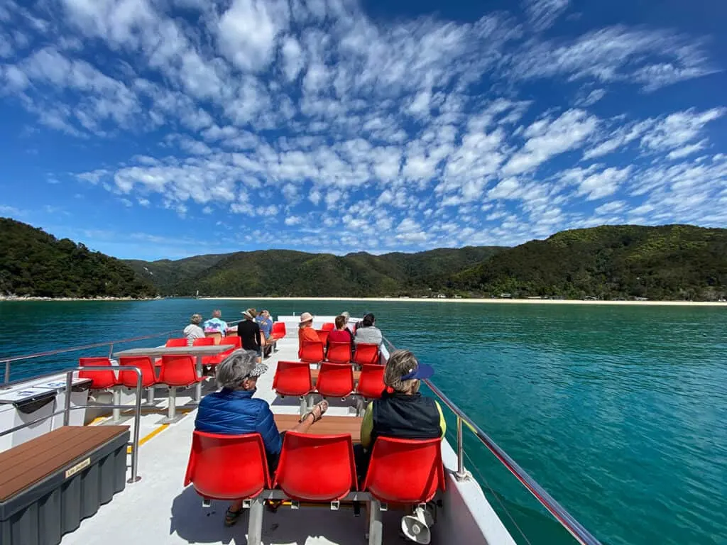 Boating around Abel Tasman on my tour