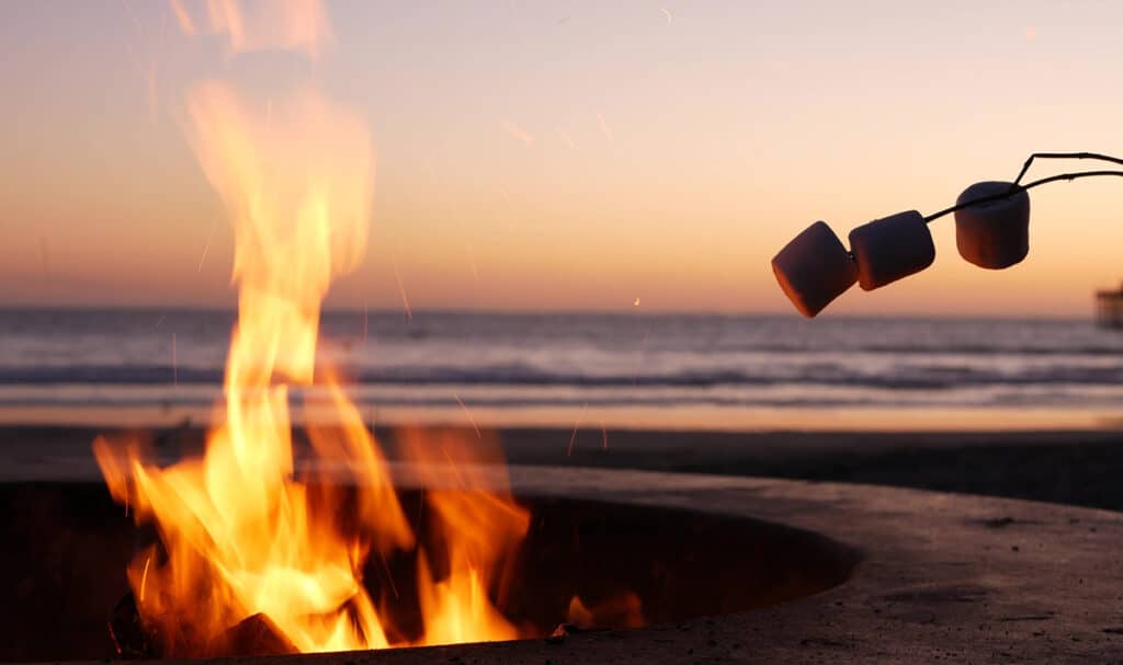 Beach marshmallows