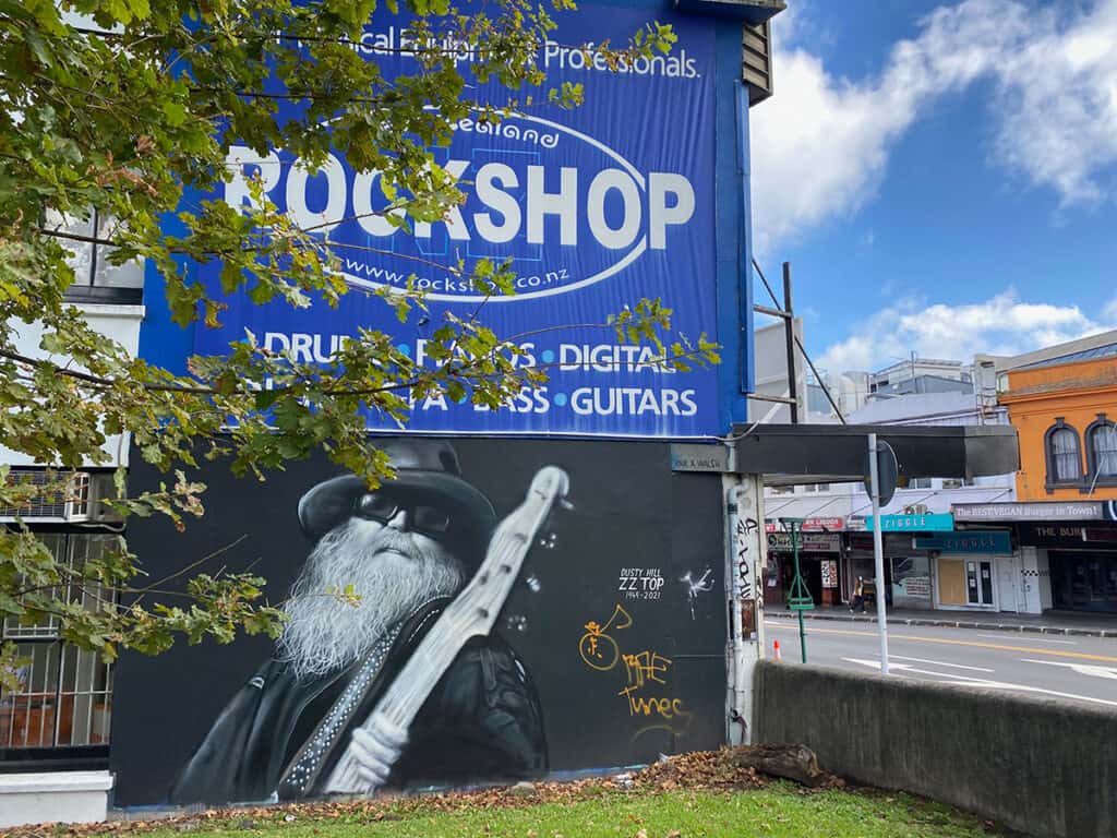 The Rock Shop mural art