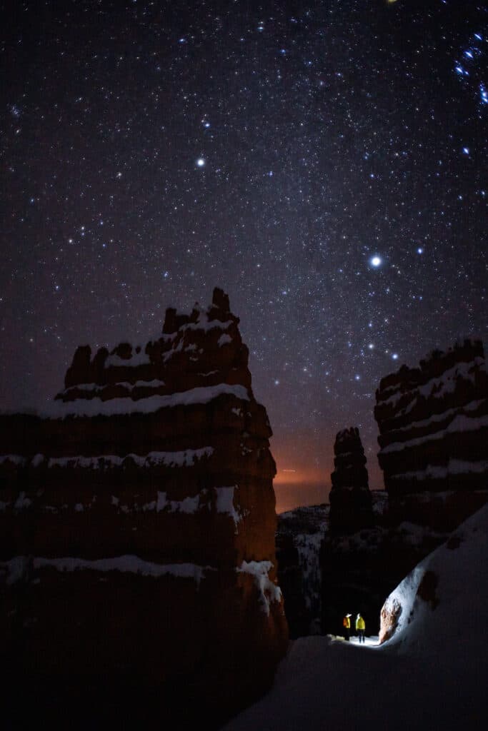 Dark sky at Bryce Canyon