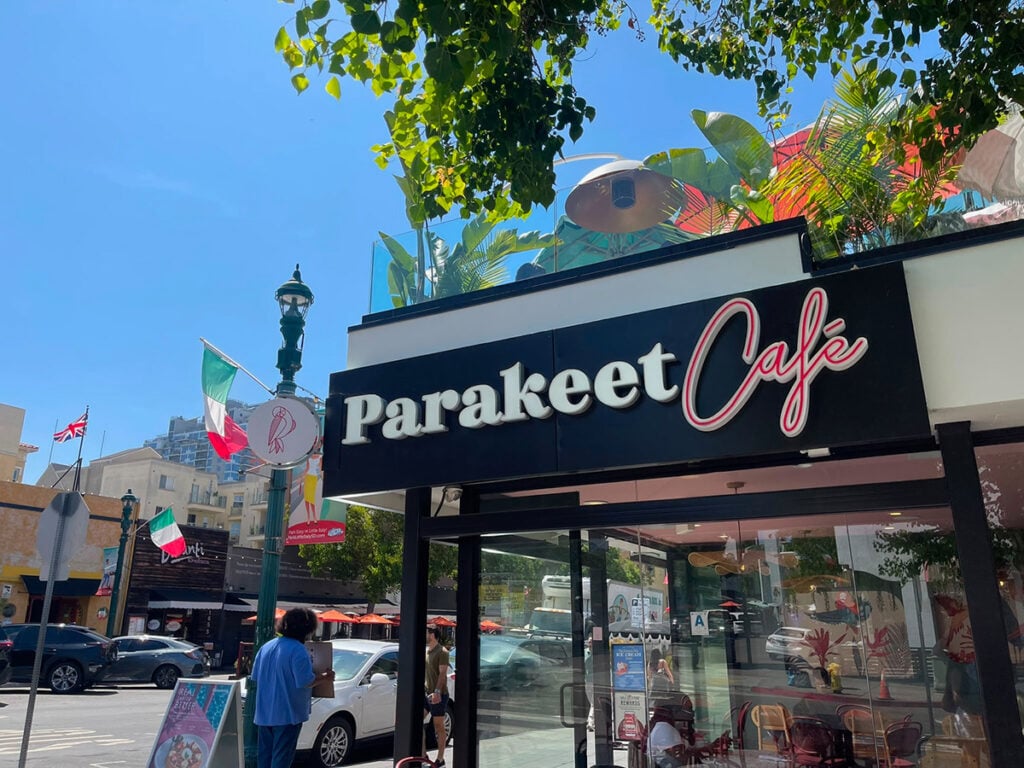 In front of Parakeet Cafe, Little Italy