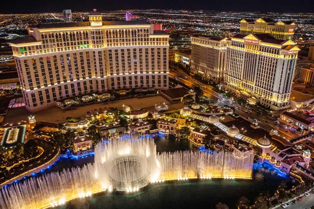 The famous Bellagio fountains!