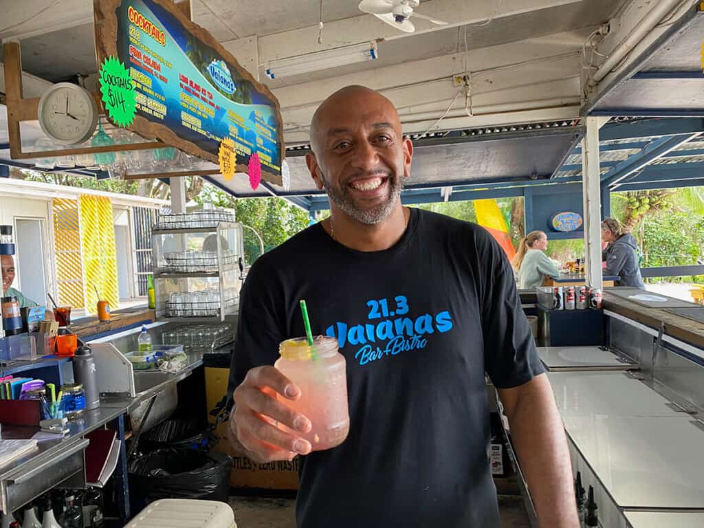 Cocktail at Vaianans, Rarotonga