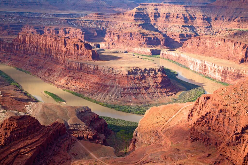 Spectacular aerial view of Dead Horse Bend