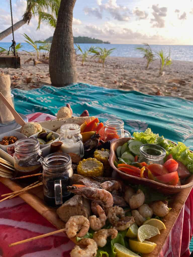 Sunset platter Aitutaki