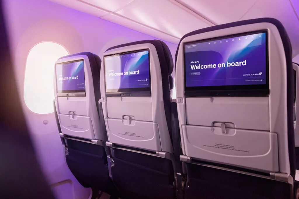 New Air NZ economy class screens