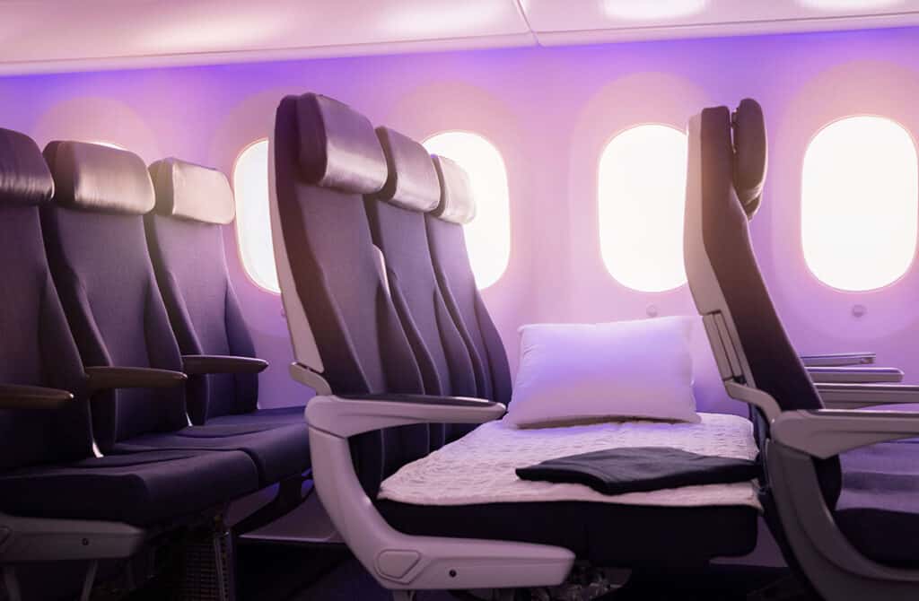 Air NZ sky couch seat