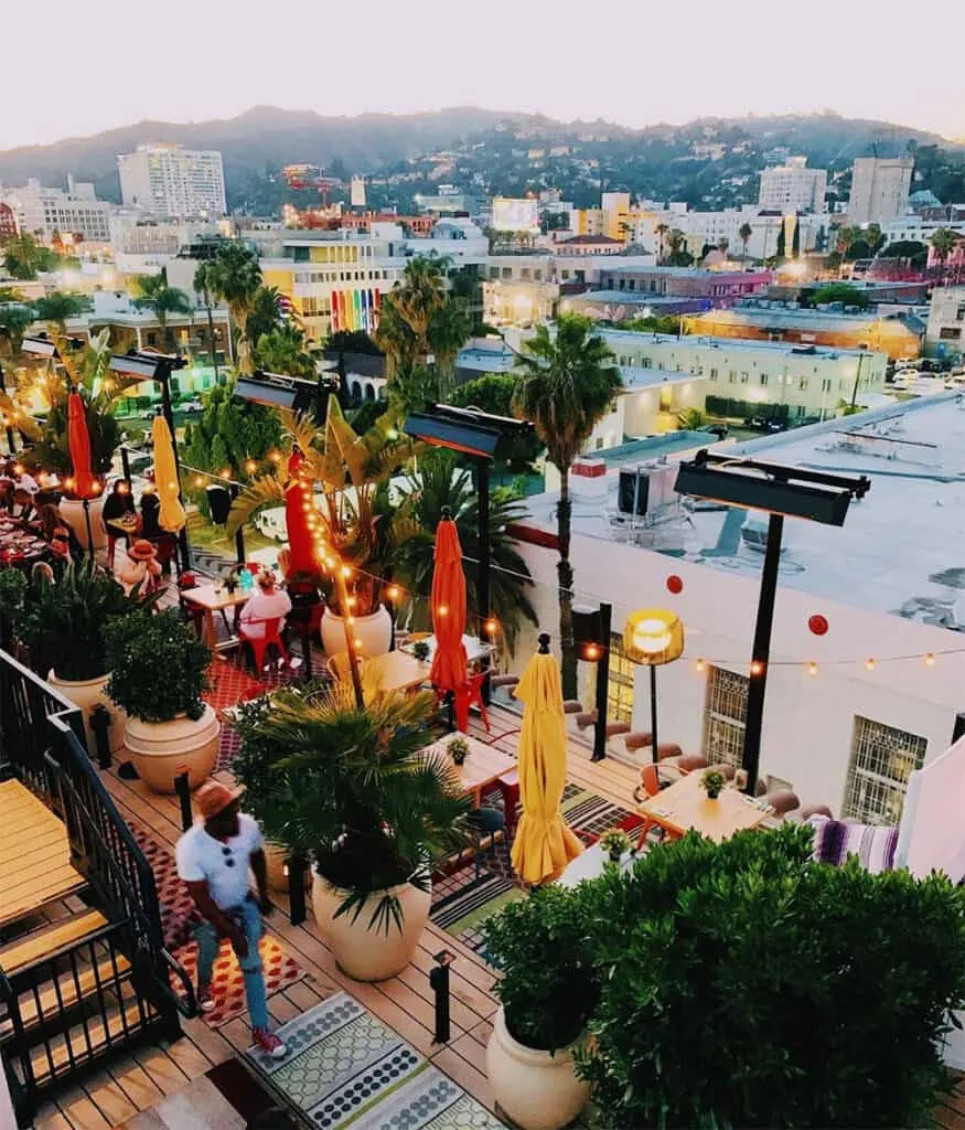 Mama Shelter rooftop LA