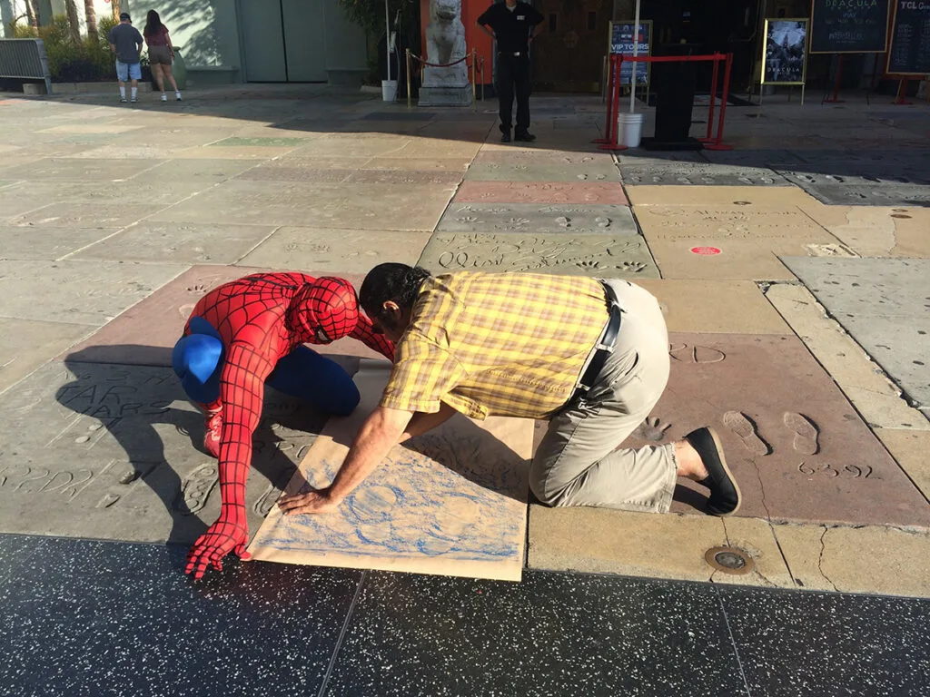 Spiderman on Hollywood Walk of Fame