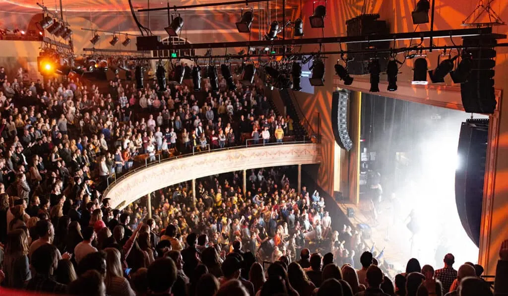 Adoring fans at the Ryman Auditorium