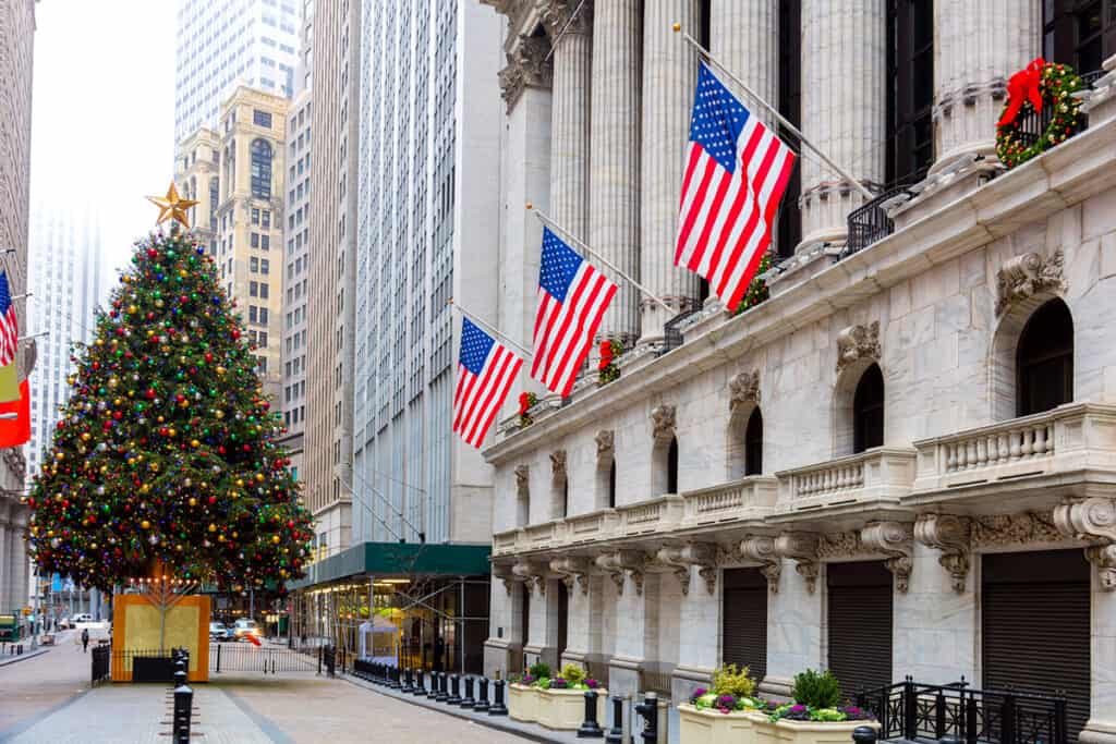 The Wall Street Christmas tree