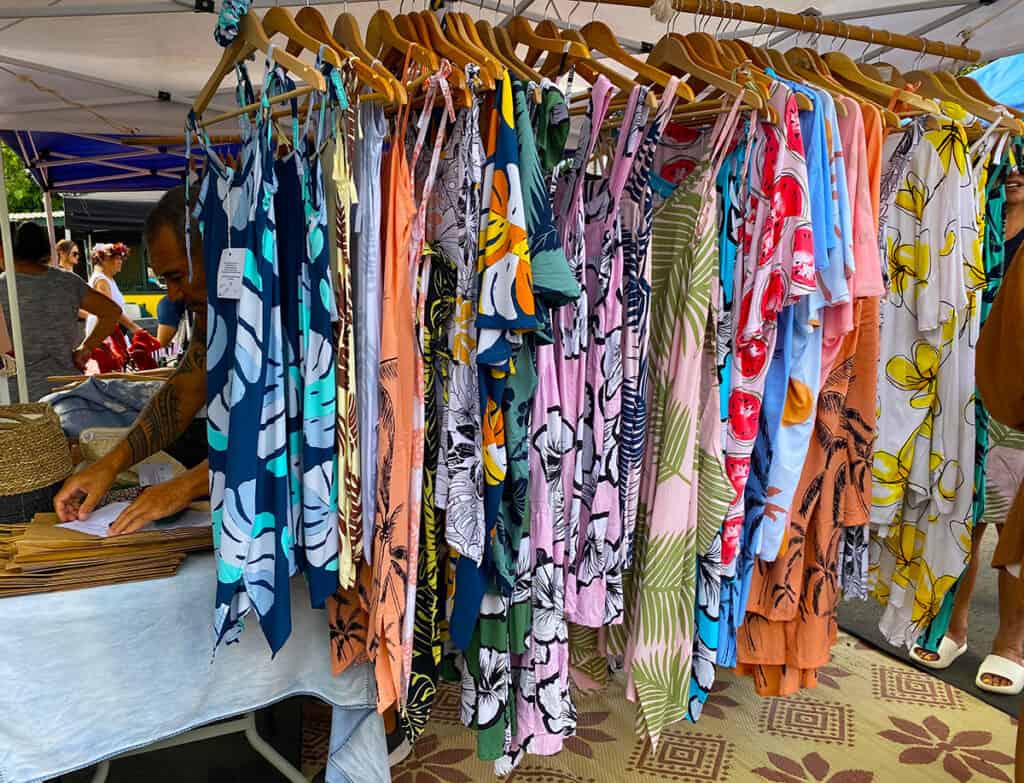 Gorgeous dresses and kimonos at Punanganui Market