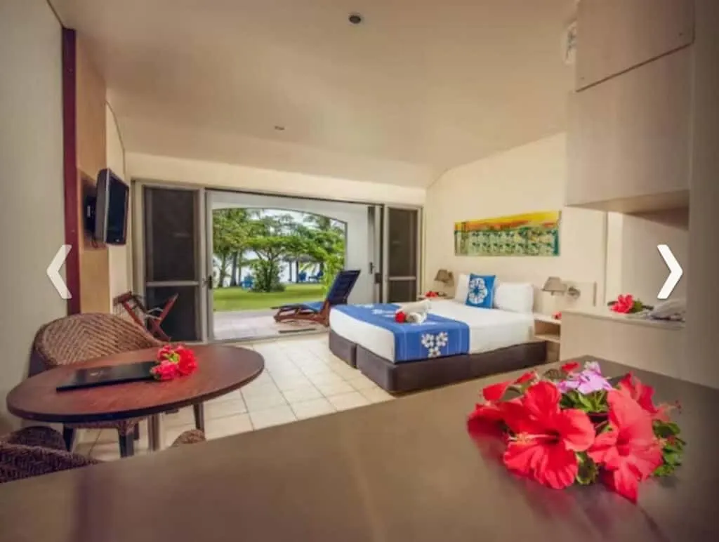 Sunset Resort beach front room