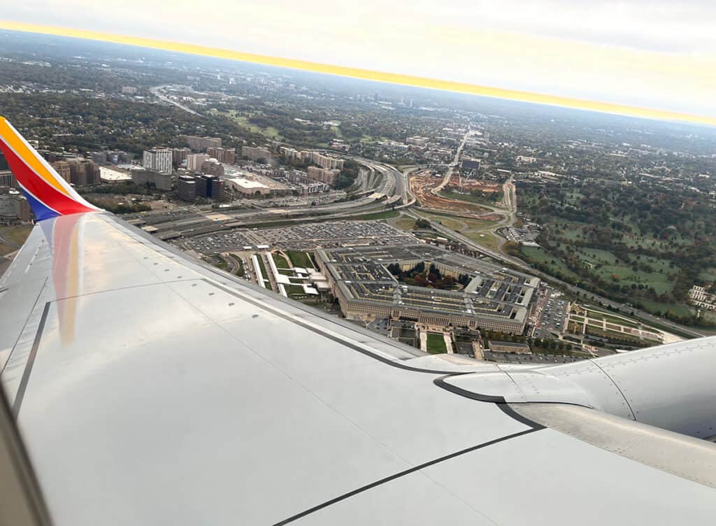 Flying out of Reagan National Airport