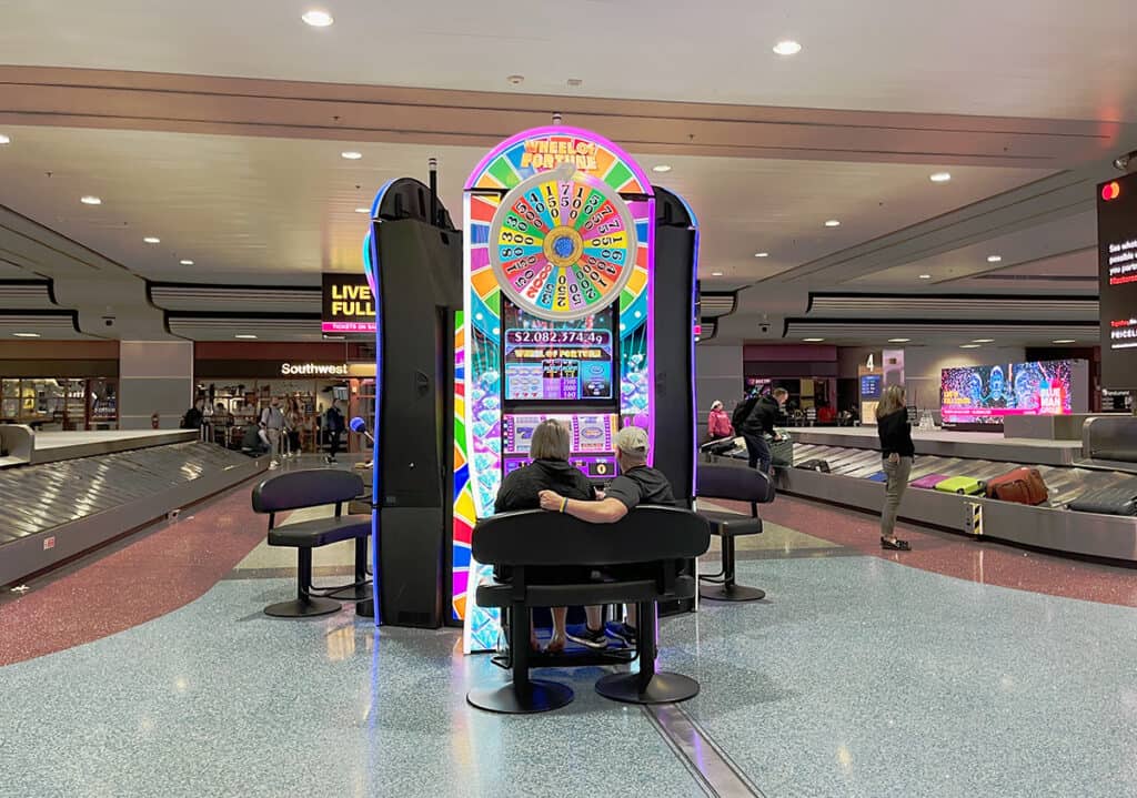 Slot machine at Las Vegas airport