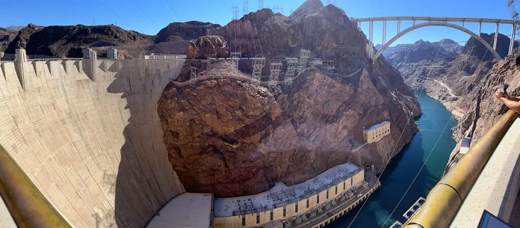 Hoover Dam and bridge