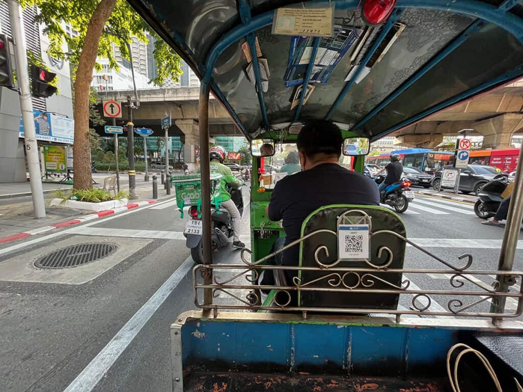 In tuk tuk