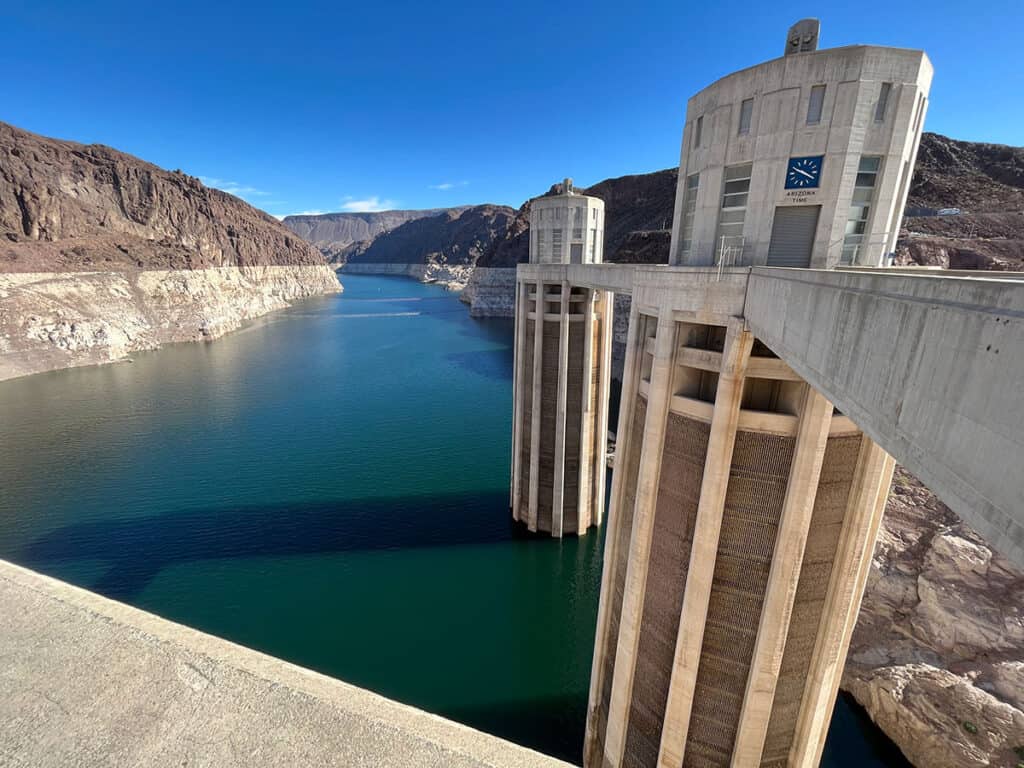 Low Colorado River at the Hoover Dam