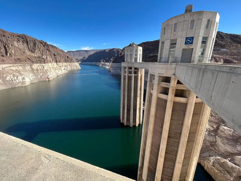 Low Colorado River at the Hoover Dam