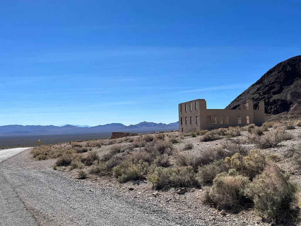 The ghost town of Rhyolite