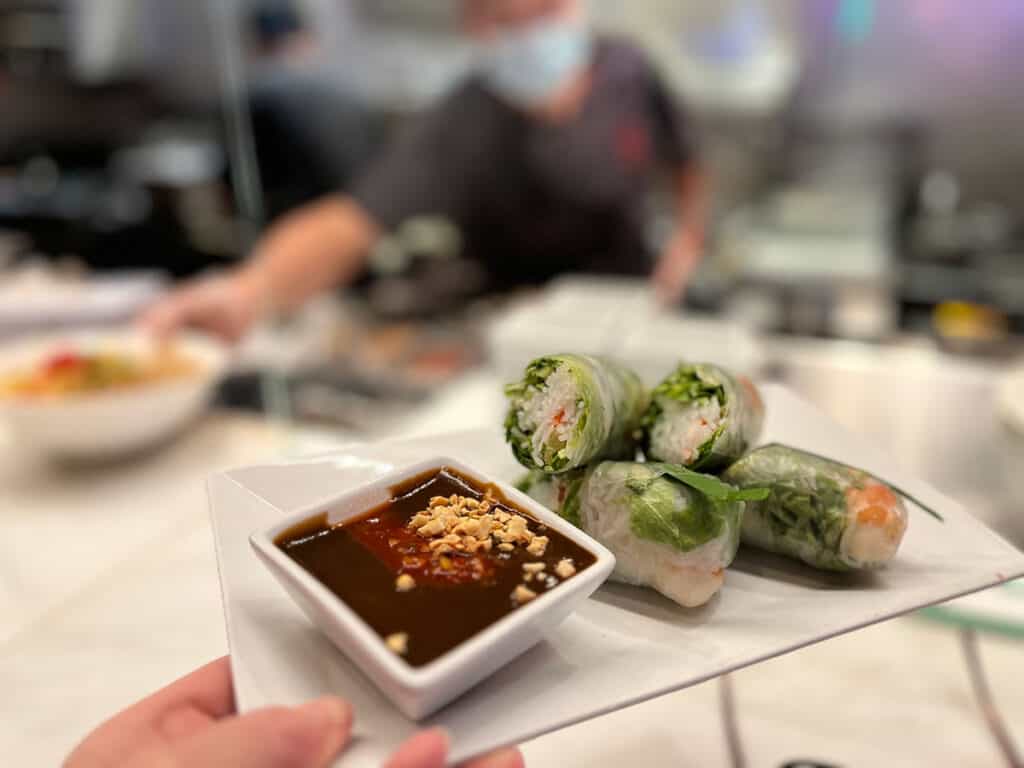 delicious rice paper rolls