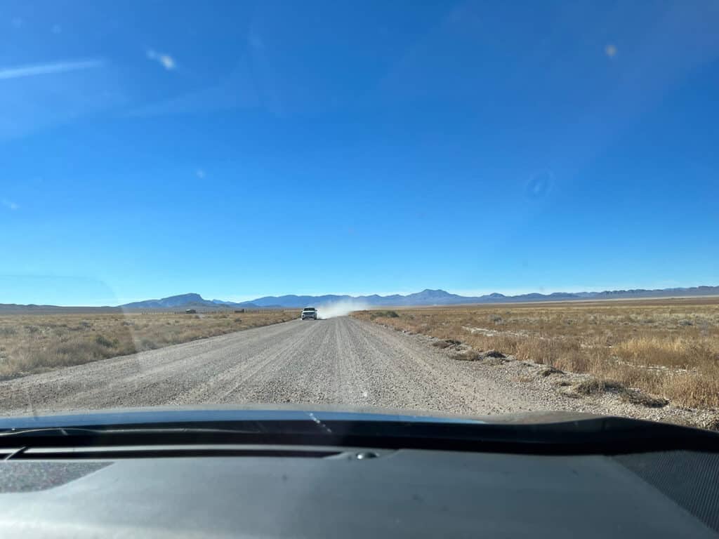 Long dirt road to Area 51