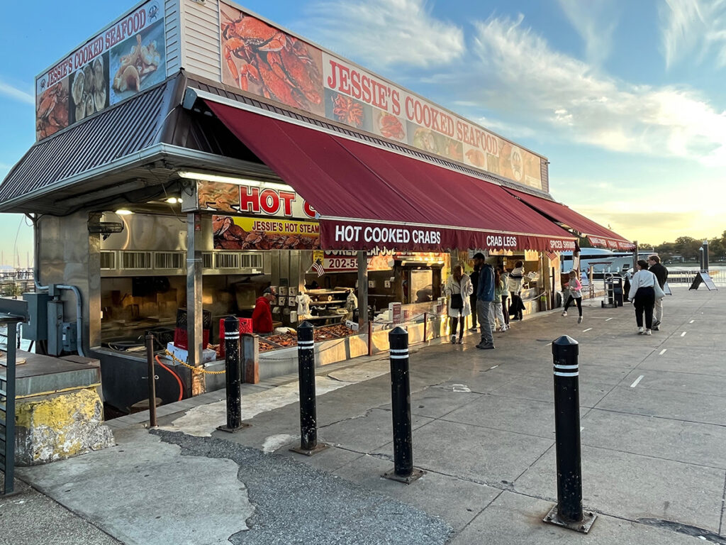 Crab shacks at The Wharf