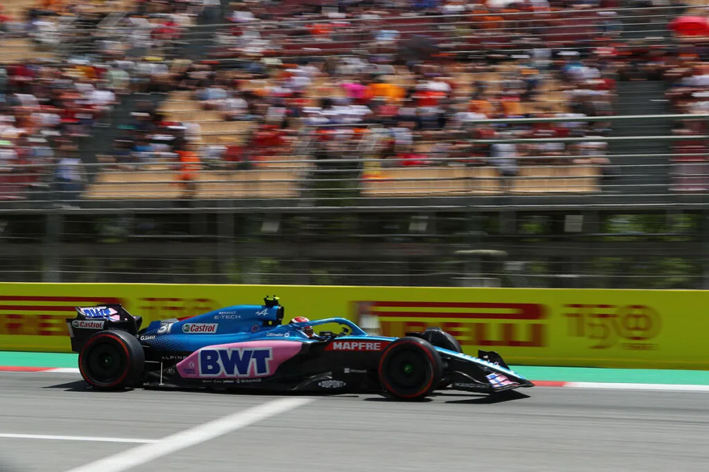 F1 car on track