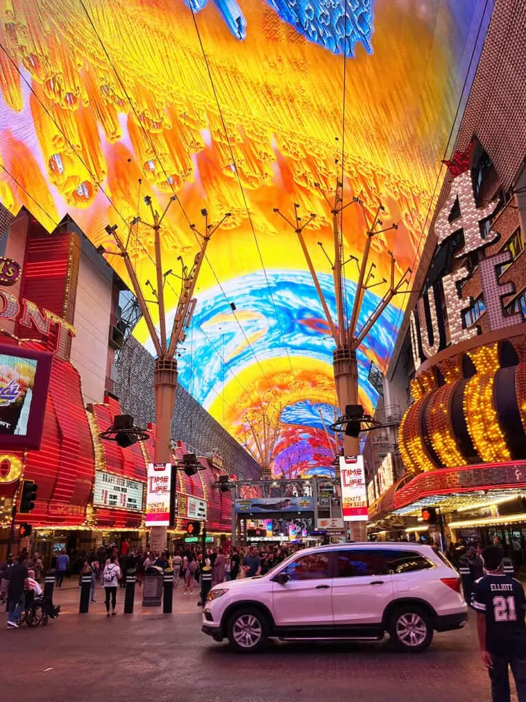 Fremont Street roof lights