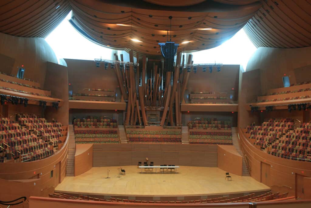 Walt Disney Concert Hall stage