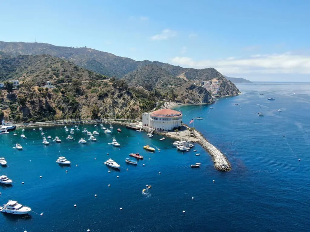 Avalon Harbor on Catalina Island