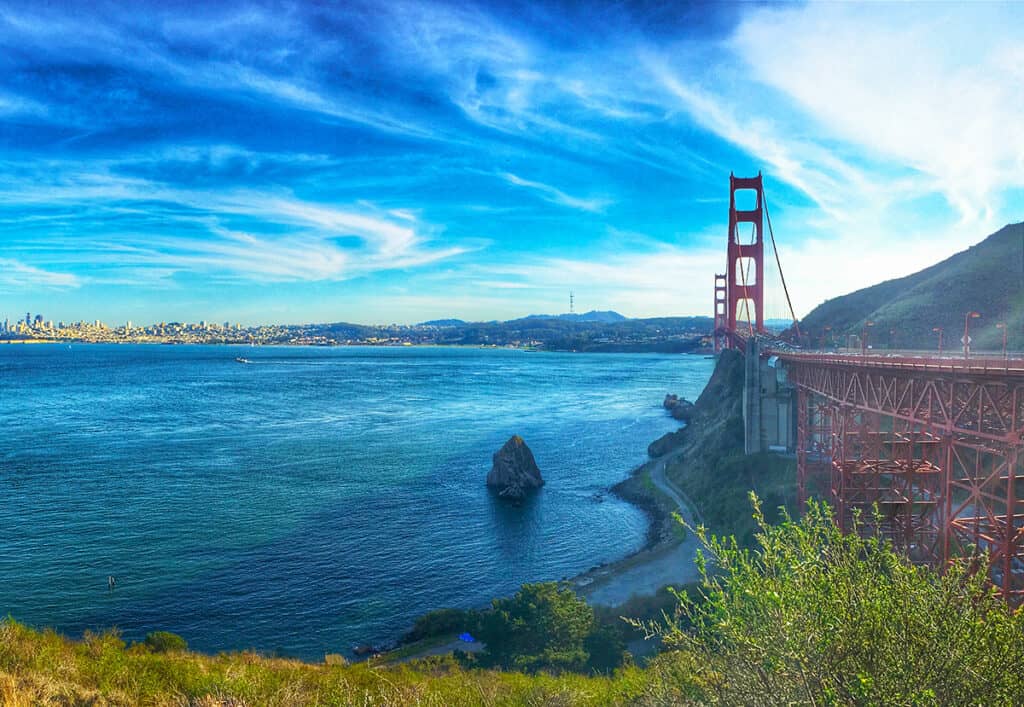 Awesome sky over the Golden Gate Bridge