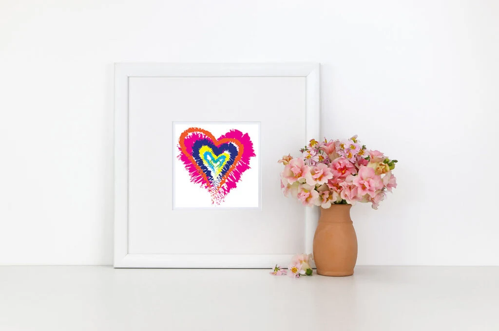 Crazy heart printable