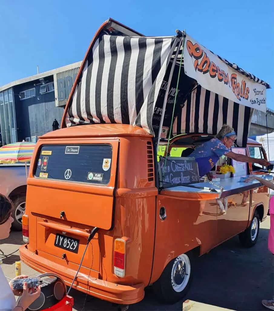 Cheese roll truck in Oamaru