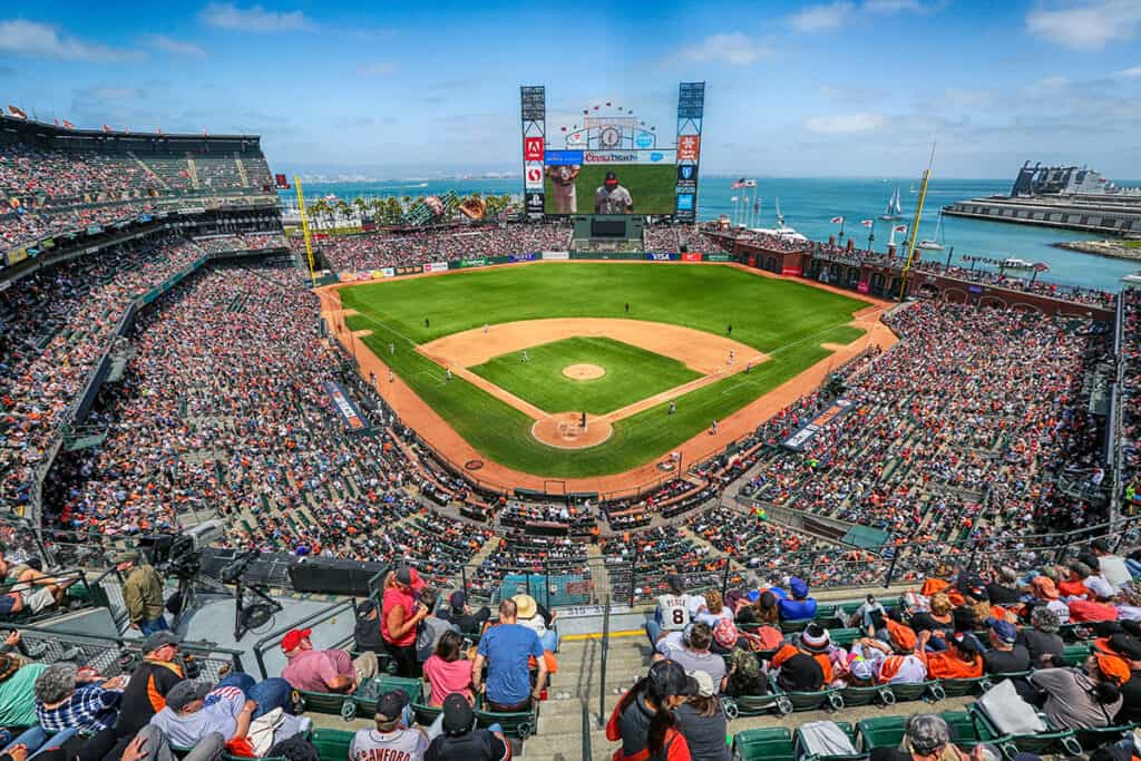 Oracle Park, home of the Giants