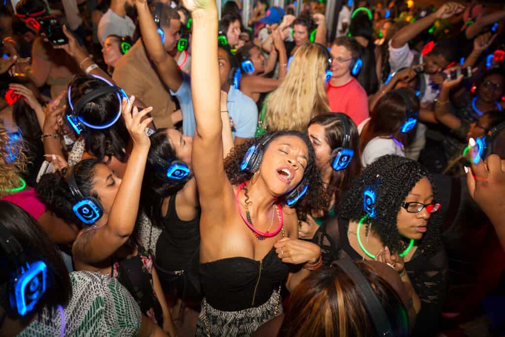 Silent disco in NYC