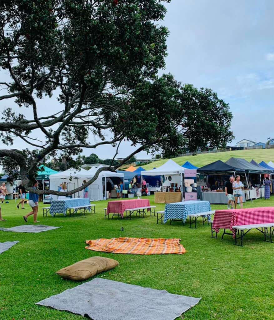 Colourful Waihi Beach Market 