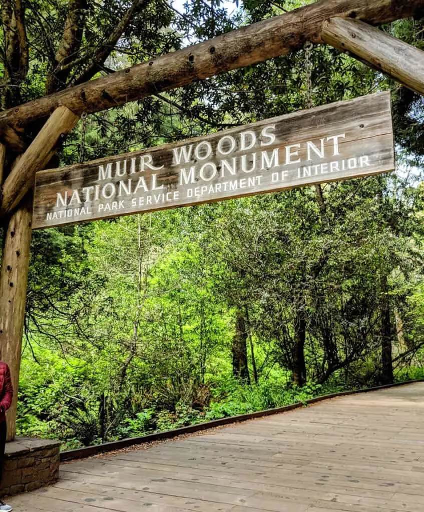 Muir Woods National Monument entrance