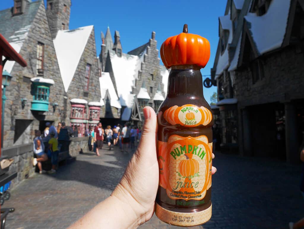 Harry Potter's pumpkin juice at Universal Studios