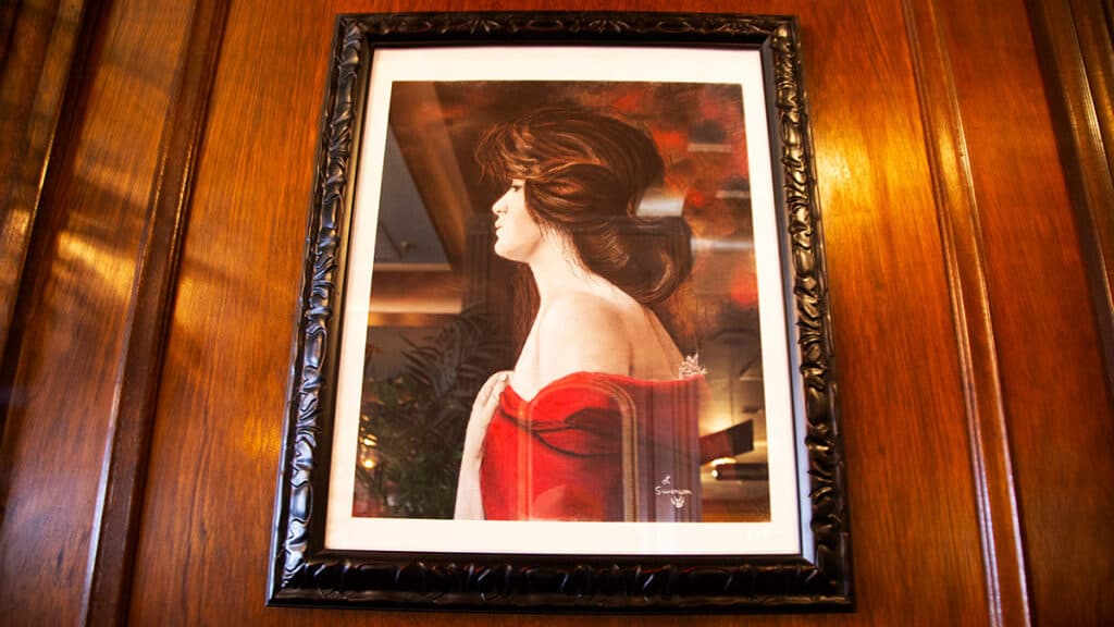Lady in Red at Mizpah Hotel