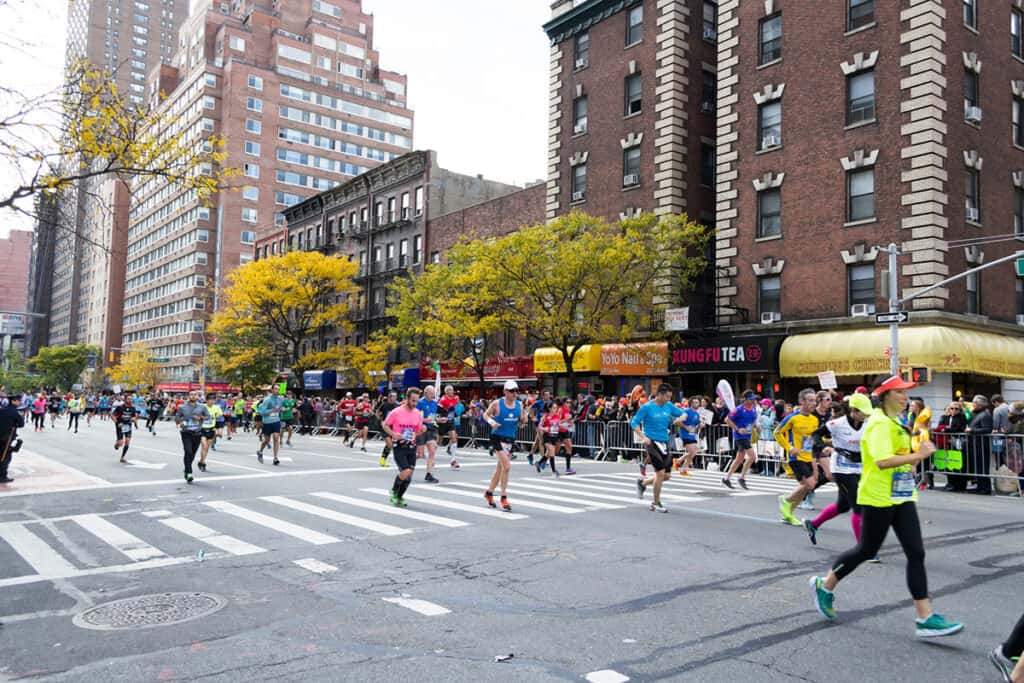 New York marathon runners