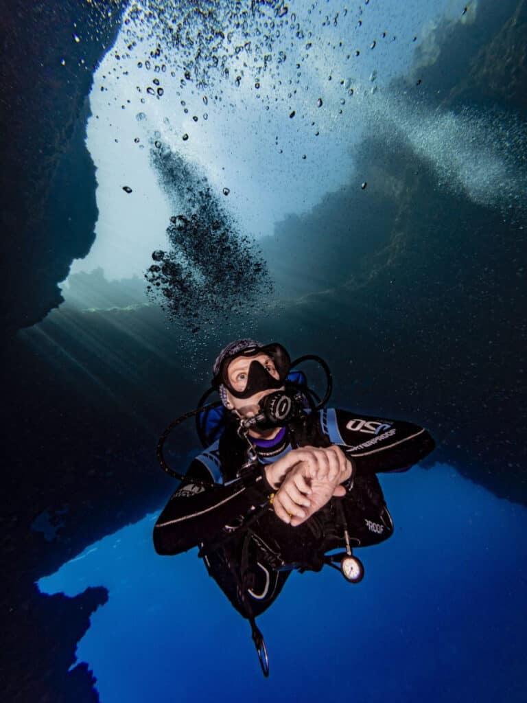 Blue Hole dive, Malta