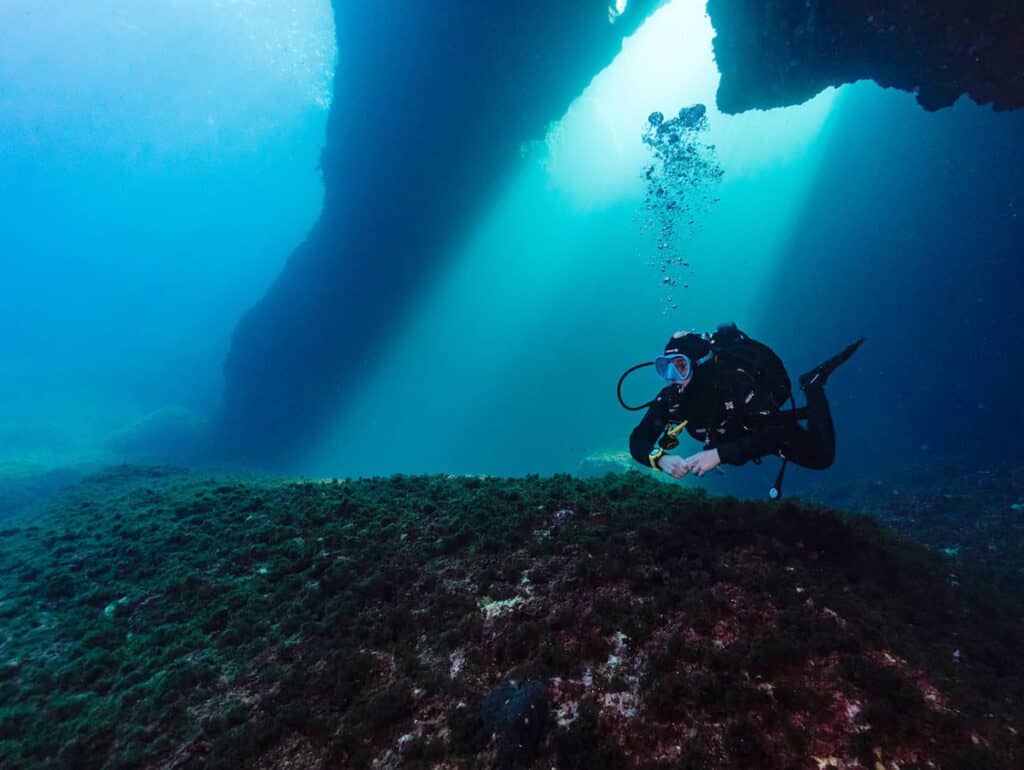 Reef scuba dive, Malta