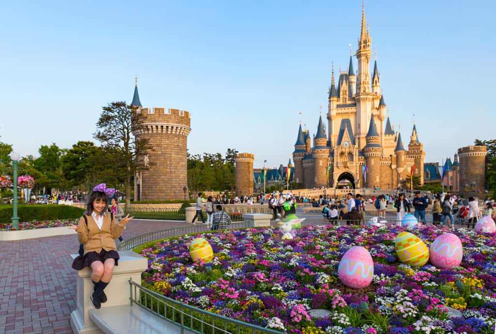 Japanese girl at Tokyo Disney