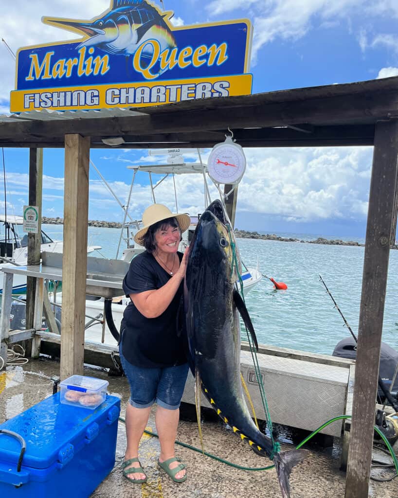 70kg tuna caught in Rarotonga