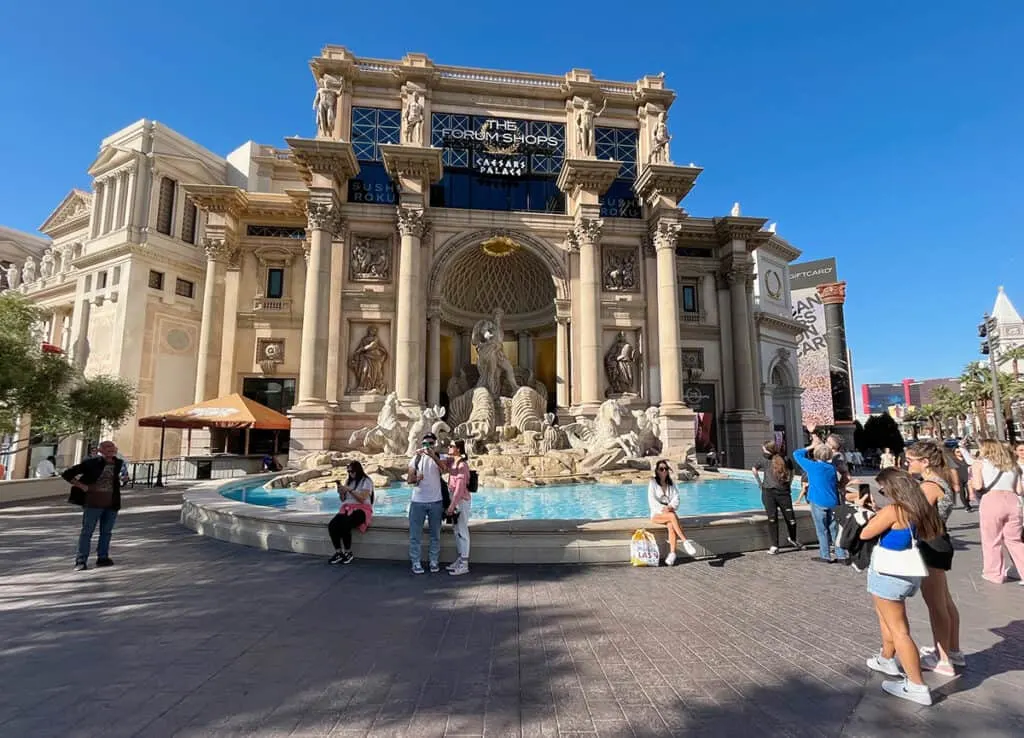 Trevi Fountain at the entrance to Forum Shops at Caesars Palace
