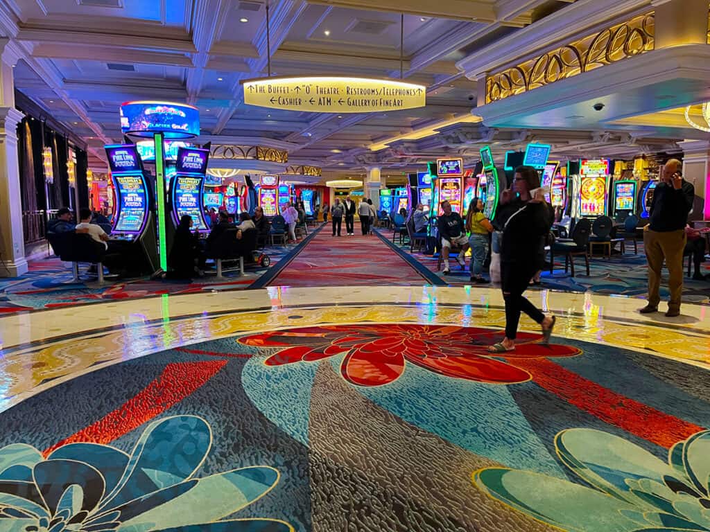 Inside Bellagio casino