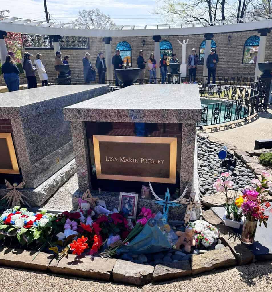 Lisa Marie Presley's grave at Graceland
